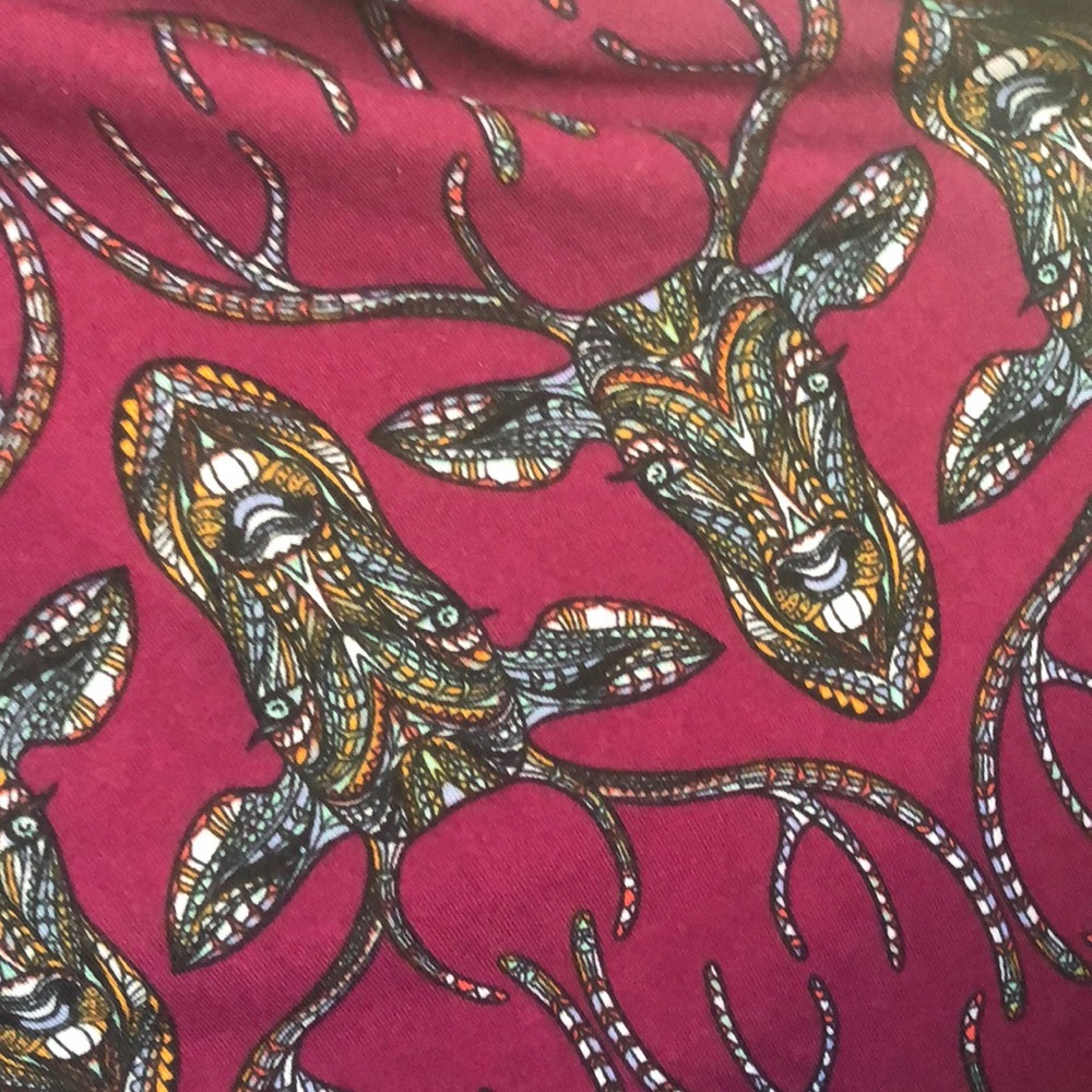 Deer print skirt with pockets
